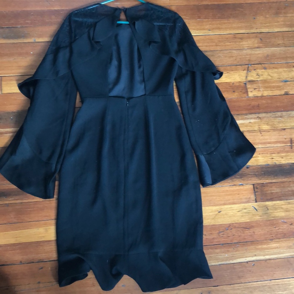 NWOT Black BCBG Maxazria Delaney Lace Inset Dress! - Picture 7 of 8